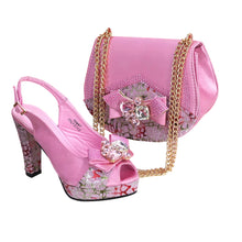 Load image into Gallery viewer, New Fashion Evening Shoes and Bag Set HTY543