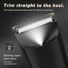 Load image into Gallery viewer, Men's Groin &amp; Body Hair Trimmer Electric Wet and Dry Shaver with Stainless Steel Blade and 2 Guard Combs