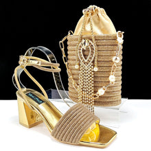 Load image into Gallery viewer, Lastest Ladies Shoes with Matching Bag Set  HJJ1-23