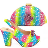Italian Shoes With Matching Bags Set HKV1-8