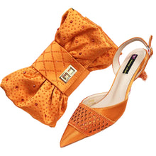 Load image into Gallery viewer, Latest Women Italian Shoes and Matching Bags TE342