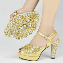 Load image into Gallery viewer, New Italian Party Shoes and Bag Set TYR56