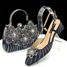 Load image into Gallery viewer, Italian Fashion Women's Elegant Heels &amp; Clutch Bag Set EDS317