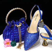 Load image into Gallery viewer, New Diamond Design Shoe and Bag Set