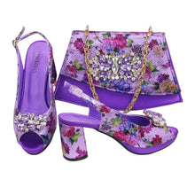 Load image into Gallery viewer, Italian Style Evening Party shoes And Bag Set TYR543