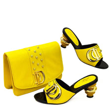 Load image into Gallery viewer, New Italian Shoes with Matching Bags Set EDL89