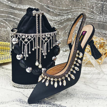 Load image into Gallery viewer, Latest Women Heels Shoes and Bags Set - ED-67