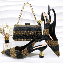 Load image into Gallery viewer, High Quality African Style Ladies Shoes And Bags Set ED125