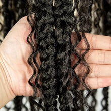 Load image into Gallery viewer, 34" Twisted Cornrow Full Lace Braided Wig | Baby Hair | Synthetic Lace Front Braids | Black Women