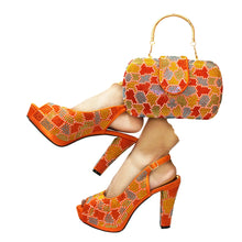 Load image into Gallery viewer, Latest Peep Toe Women's Shoes &amp; Bag Set FGTY67