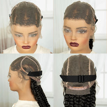 Load image into Gallery viewer, 34" Twisted Cornrow Full Lace Braided Wig | Baby Hair | Synthetic Lace Front Braids | Black Women