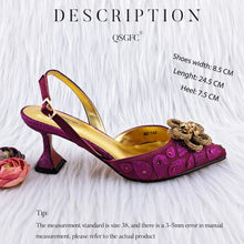 Load image into Gallery viewer, Classic Matching High Heels And Bag Set