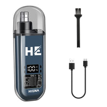 Load image into Gallery viewer, Rechargeable Nose &amp; Ear Hair Trimmer – Portable Electric USB Groomer with 1-Hour Runtime &amp; Cleaning Brush