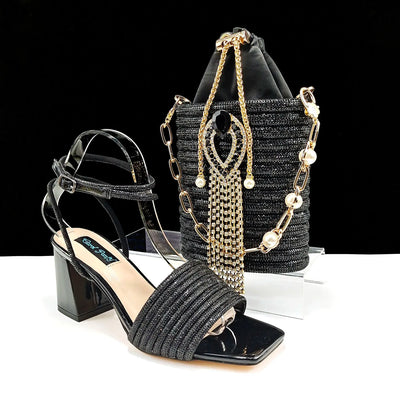 Lastest Ladies Shoes with Matching Bag Set HJJ1-23