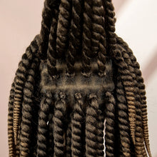 Load image into Gallery viewer, Twisted Braided Wig | Bob Twist Crochet Wig | Full Lace Braided Wig for Black Women | Kanekalon Hair