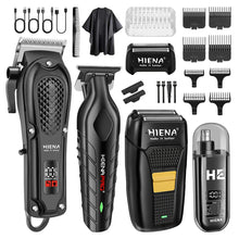 Load image into Gallery viewer, Rechargeable Cordless Electric Hair Clippers &amp; Beard Trimmer Kit for Men – Professional Hair and Body Groomer