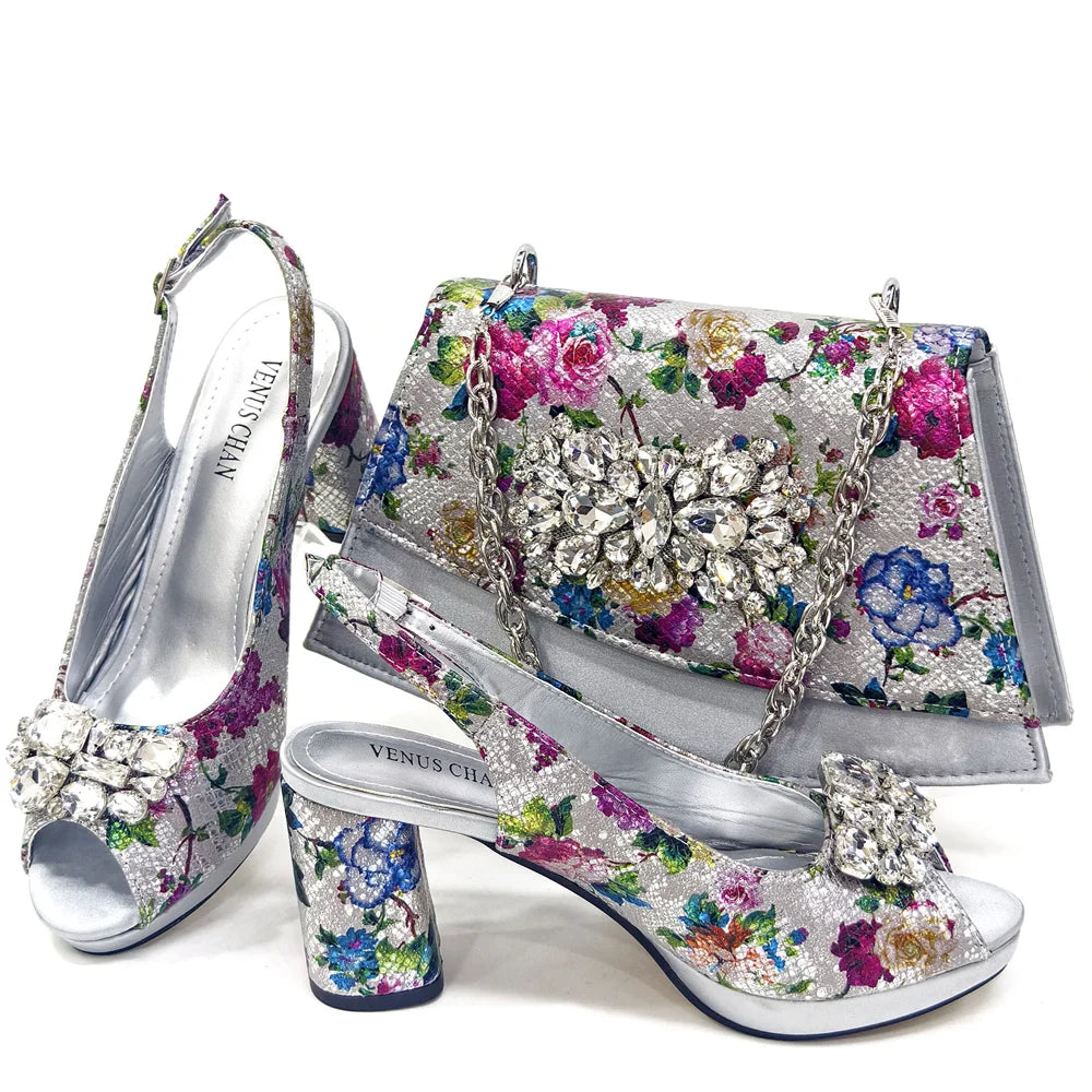 Lastest Italian Ladies Shoes with Matching Bag Set HMA1-4