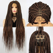 Load image into Gallery viewer, 36" Knotless Box Braids Full Lace Wig | Crochet Braids | Synthetic Braiding Hair | Black Women