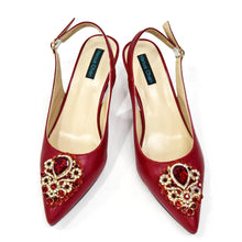 Load image into Gallery viewer, Women's Crystal Pointed High Heels Shoe Bag Set