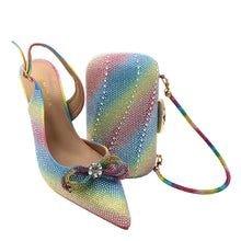 Load image into Gallery viewer, High-Quality Ladies Sandal Shoes Matching Bag Set EDR321