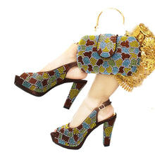 Load image into Gallery viewer, Latest Peep Toe Women's Shoes &amp; Bag Set FGTY67