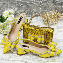 Load image into Gallery viewer, Lastest Italian Ladies Shoes with Matching Bag Set ED113