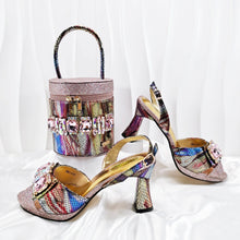 Load image into Gallery viewer, New Matching Women Shoe and Bag Set HF1-1