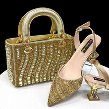 Load image into Gallery viewer, Ladies Shoes With Matching Bag Set- ED101