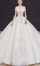 Load image into Gallery viewer, Elegant Off The Shoulder Wedding Gown EDW469