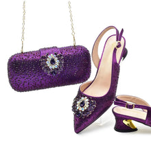 Load image into Gallery viewer, Matching Women Shoe and Bag Set HAS1-1