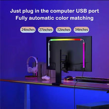 Load image into Gallery viewer, USB RGBIC LED Strip Lights for PC Monitor, App Controlled Gaming Backlight with Music Sync, 24 to 34 Inch Computer Screen LED Lighting for Gaming Room Decor