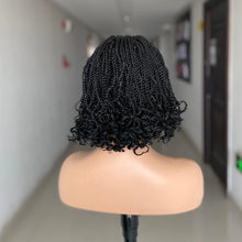 Load image into Gallery viewer, Short Box Braided Wig | Kinky Twist Crochet Wig | Heat Resistant | Synthetic Braids for Black Women