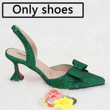Load image into Gallery viewer, New Silver Versatile Party Ladies Shoes And Bag Set