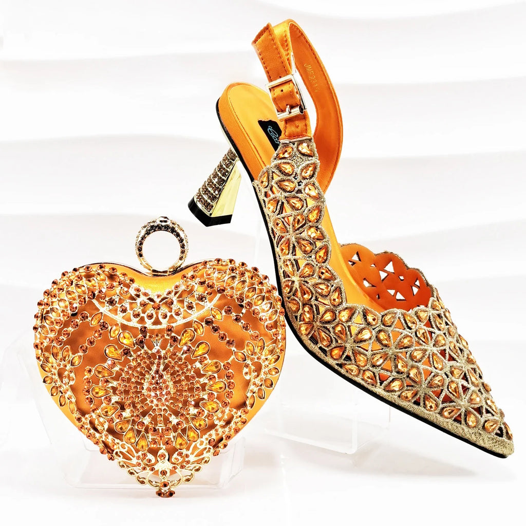 Lastest Italian Ladies Shoes with Matching Bag Set EDBGQ1-3