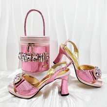 Load image into Gallery viewer, New Matching Women Shoe and Bag Set HF1-1