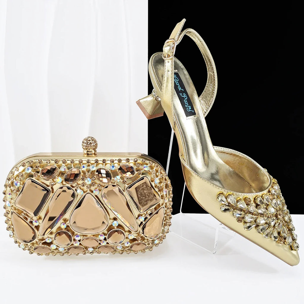 New Italian Shoe and Bag Set New HZX1-6