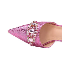 Load image into Gallery viewer, Women's Shoes and Bag Set with Pointed Toe EDN349