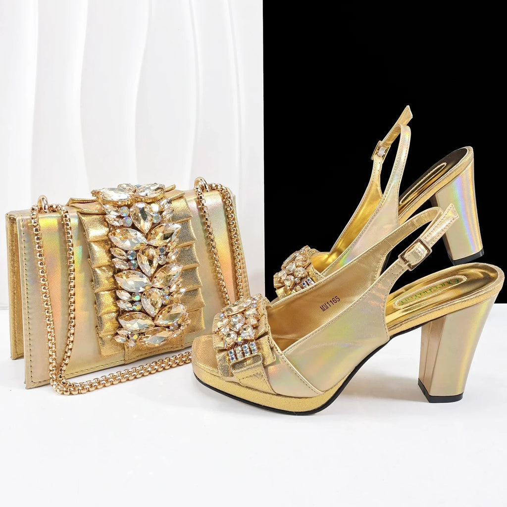 Lastest Italian Shoes with Matching Bag Set HFG1-2