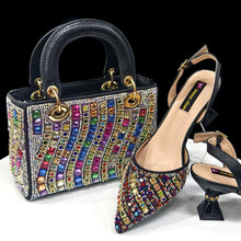 Load image into Gallery viewer, Matching Women Shoe and Bag Set ED130