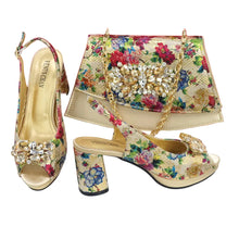 Load image into Gallery viewer, Italian Style Evening Party shoes And Bag Set TYR543
