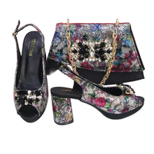 Load image into Gallery viewer, Italian Style Evening Party shoes And Bag Set TYR543