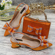 Load image into Gallery viewer, Lastest Italian Ladies Shoes with Matching Bag Set ED113