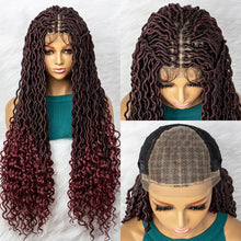 Load image into Gallery viewer, Goddess Box Braids Wig | Curly Ends | Full Lace | Crochet Hair | Black Women