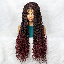 Load image into Gallery viewer, Goddess Box Braids Wig | Curly Ends | Full Lace | Crochet Hair | Black Women