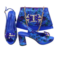 Load image into Gallery viewer, Italian Style Evening Party shoes And Bag Set TYR543