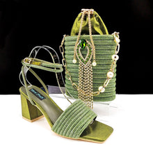 Load image into Gallery viewer, Lastest Ladies Shoes with Matching Bag Set  HJJ1-23