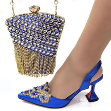 Load image into Gallery viewer, Italy beautiful Italian Shoes with Matching Bag Set HSW1-22