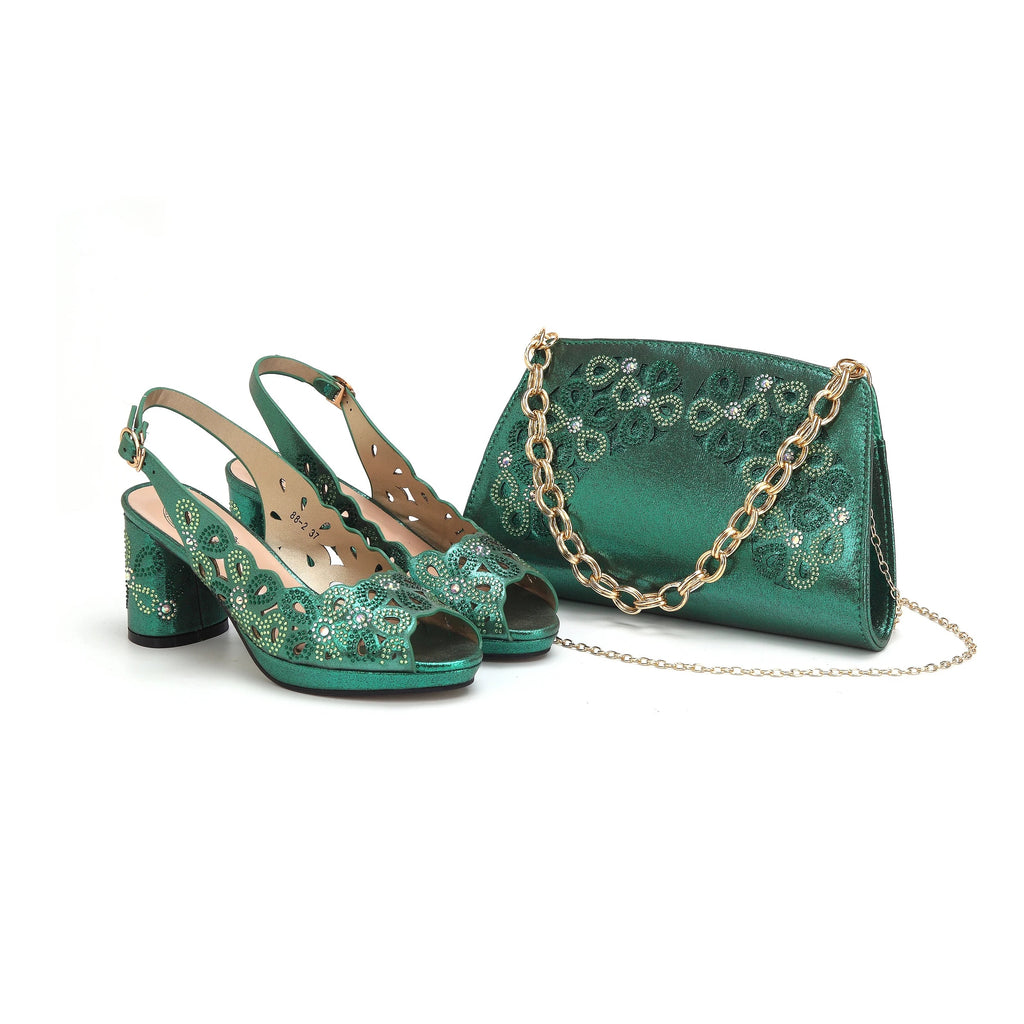 Italian Shoe and Bag Set New 2024 HAE1-5