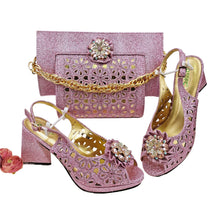 Load image into Gallery viewer, Italian Shoes And Bag Sets For Evening Party HFV-25