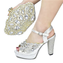 Load image into Gallery viewer, New Italian Party Shoes and Bag Set TYR56